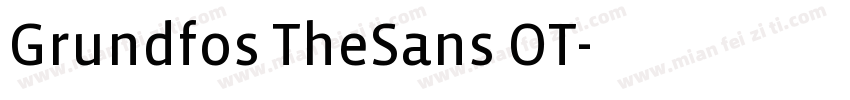 Grundfos TheSans OT字体转换